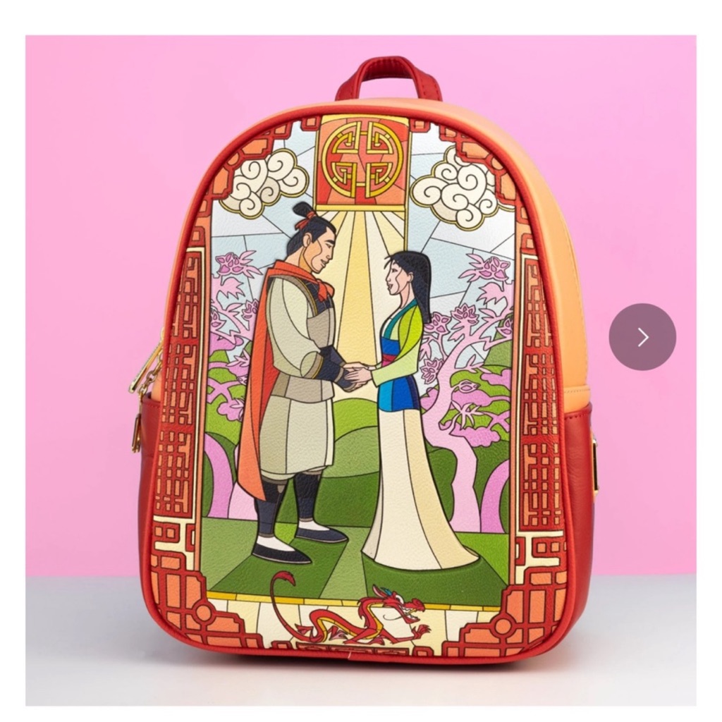 Loungefly Mulan Stained Glass Mini Backpack Exclusive